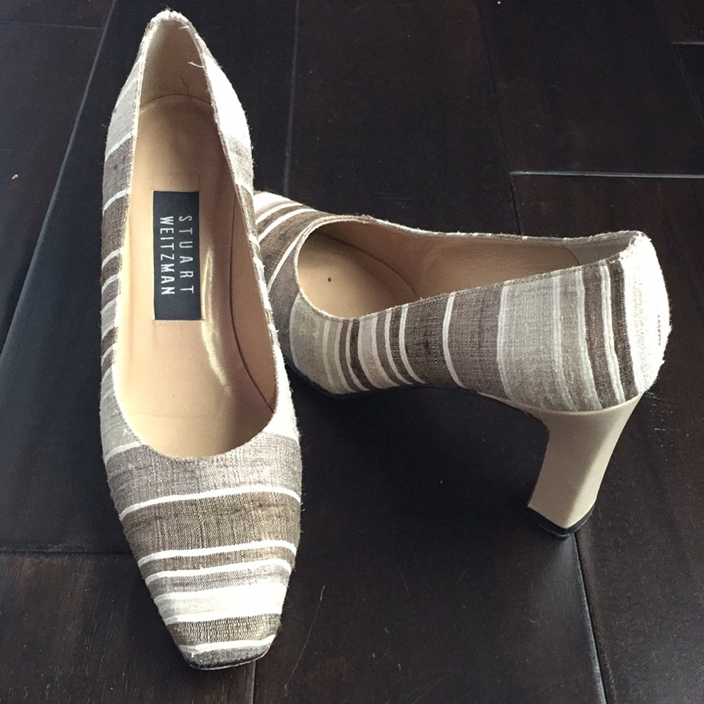 Stuart Weitzman Square Closed Toe Heels